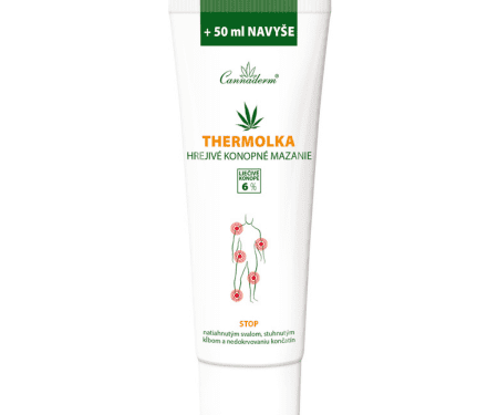 CANNADERM Thermolka hrejivé konopné mazanie 250 ml