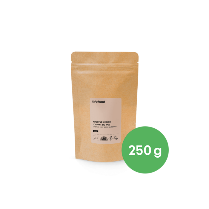 Lifefood Konopné semienko lúpané raw BIO 250 g