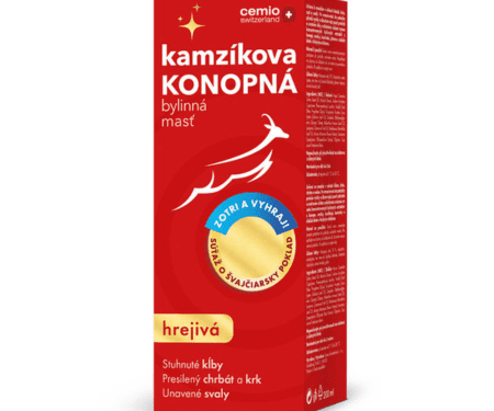 CEMIO Kamzíkova konopná masť hrejivá + súťaž 200 ml