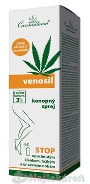 Cannaderm Venosil konopný sprej na unavené nohy 150 ml