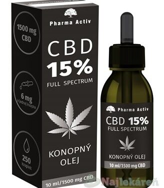 Pharma Activ CBD 15% Full Spectrum KONOPNÝ OLEJ