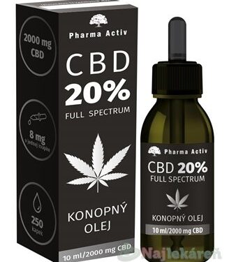 Pharma Activ CBD 20% Full Spectrum KONOPNÝ OLEJ