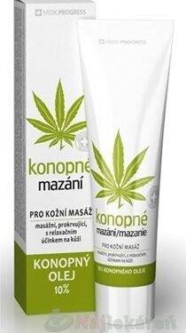 Konopné mazanie 10% konopného oleja