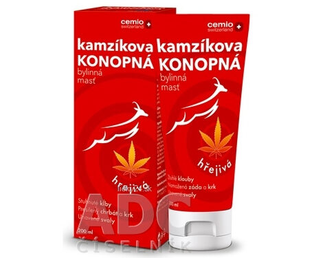 Cemio Kamzíkova konopná masť hrejivá 200 ml