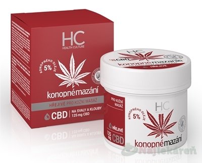 Health Culture Konopné mazanie hrejivé s CBD 125ml