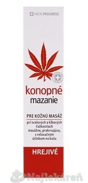 Konopné mazanie hrejivé 100 ml